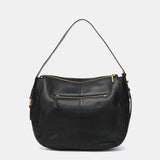 Bolso de hombro en piel negra