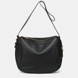 Bolso de hombro en piel negra