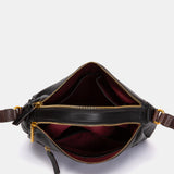 Bandolera en piel negra