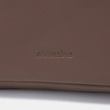 Bandolera en piel taupe