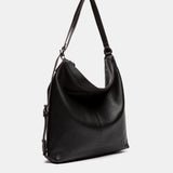 Bolso multifuncional en piel negra
