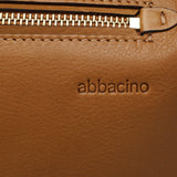 Multifunctional bag in cognac leather