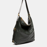 Bolso multifuncional en piel verde