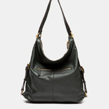 Bolso multifuncional en piel verde