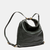 Bolso multifuncional en piel verde
