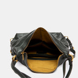 Bolso multifuncional en piel verde