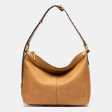 Bandolera en piel cognac
