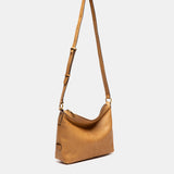 Bandolera en piel cognac