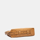 Bandolera en piel cognac