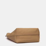 Camel leather shoulder bag