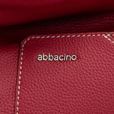 Umhängetasche aus rotem Leder