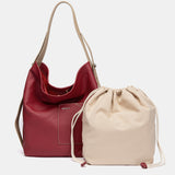 Umhängetasche aus rotem Leder