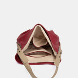 Umhängetasche aus rotem Leder