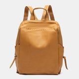 Mochila en piel cognac