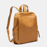 Mochila en piel cognac
