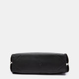 Bolso de mano en piel negra