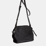 Bandolera en piel negra