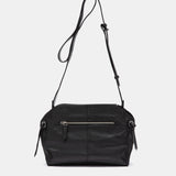 Bandolera en piel negra