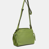 Bandolera en piel verde