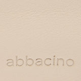 Bandolera en piel y serraje beige