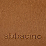 Bandolera en piel y serraje cognac