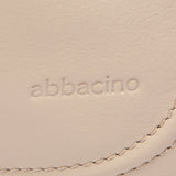 Beige leather shoulder bag