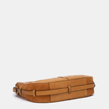 Cognac leather shoulder bag