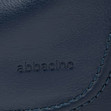 Blue leather shoulder bag