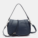 Bandolera en piel azul