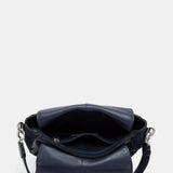 Bandolera en piel azul