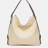 Beige leather multifunctional bag