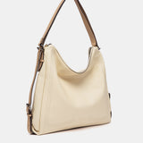 Beige leather multifunctional bag