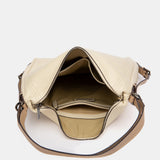 Beige leather multifunctional bag