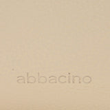 Beige leather shoulder bag