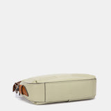 Grüne Umhängetasche aus Leder