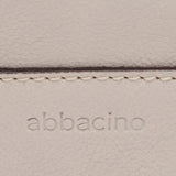 Bolso de hombro en piel beige