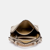 Bandolera en piel beige