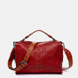 Bandolera en piel rojo