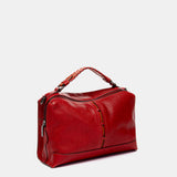 Bandolera en piel rojo