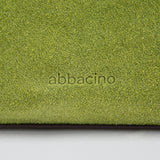 Grüne Umhängetasche aus Leder und Wildleder