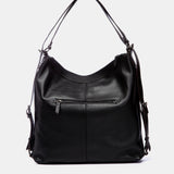 Bolso multifuncional en piel negra