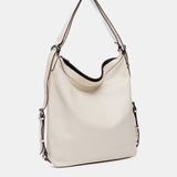Bolso multifuncional en piel beige