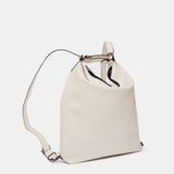 Bolso multifuncional en piel beige