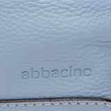 Bandolera grande en piel azul claro