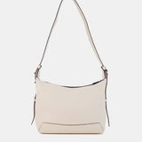 Borsa a tracolla in pelle beige