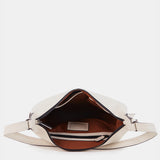 Borsa a tracolla in pelle beige