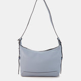 Borsa a tracolla in pelle azzurra