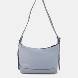 Borsa a tracolla in pelle azzurra