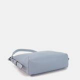 Borsa a tracolla in pelle azzurra