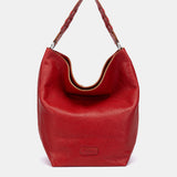 Umhängetasche aus rotem Leder